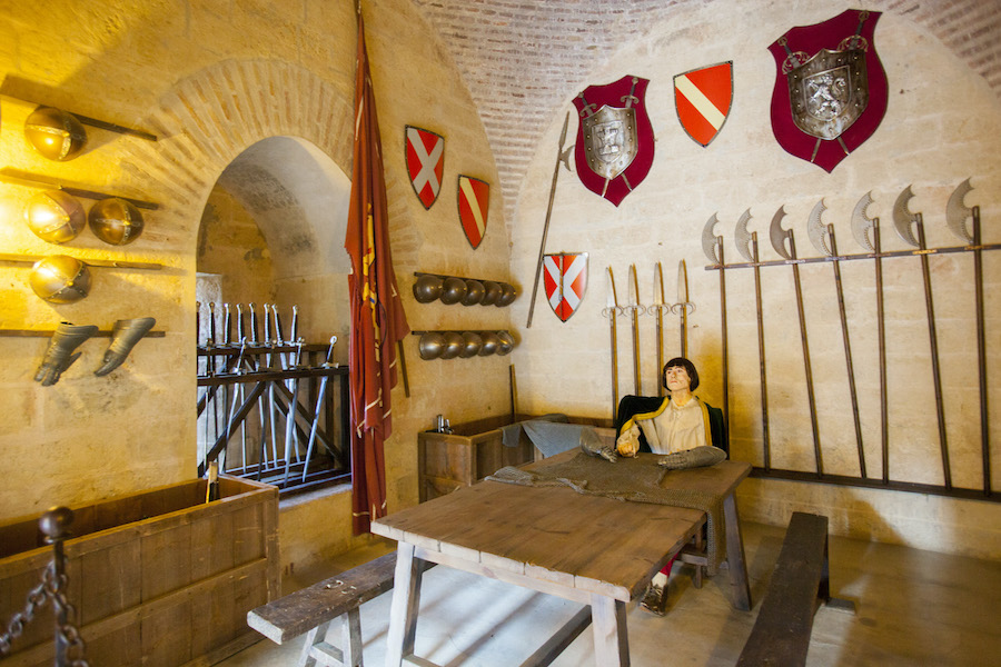 Binnenkant van kasteel van Almodóvar del Río (Andalusië)