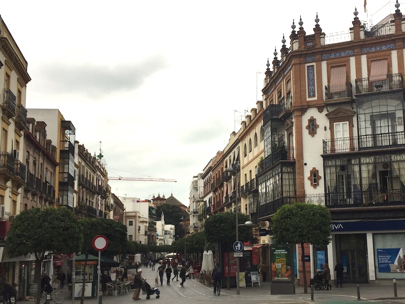 Calle Jacinto in de Triana wijk van Sevilla