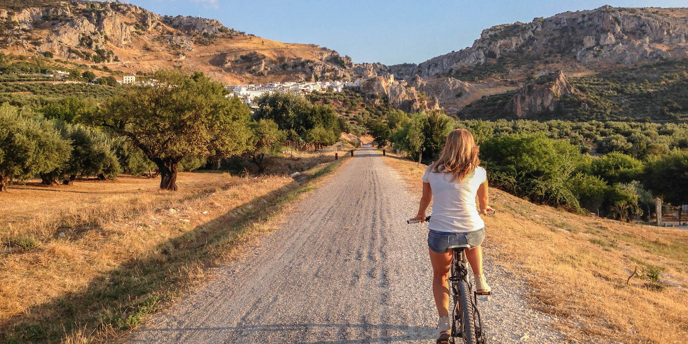 Fietsen over een Via Verde in Andalusië (Zuid-Spanje)