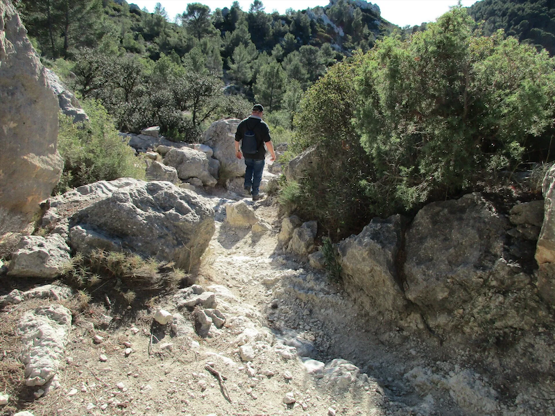 de GR-7 wandelroute door het achterland van de Costa Blanca