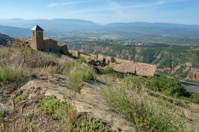 Uitzicht vanaf Casa Mauri in Santa Engràcia (Spaanse Pyreneeën)