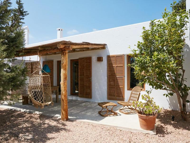 Ibiza style appartementen van casa rural Can Tres Formentera aan het Migjorn strand