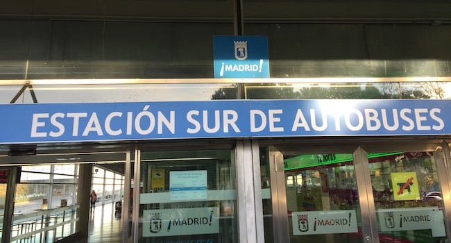 Ingang Estación Sur de autobuses Madrid