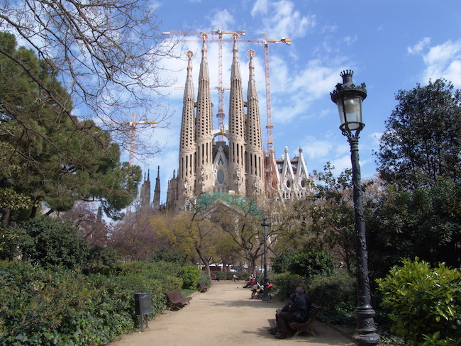 De beroemde Sagrada Familia in Barcelona