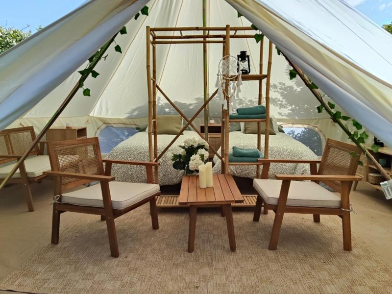 Glampingtent bij Glamping de Huerta la Arboleja