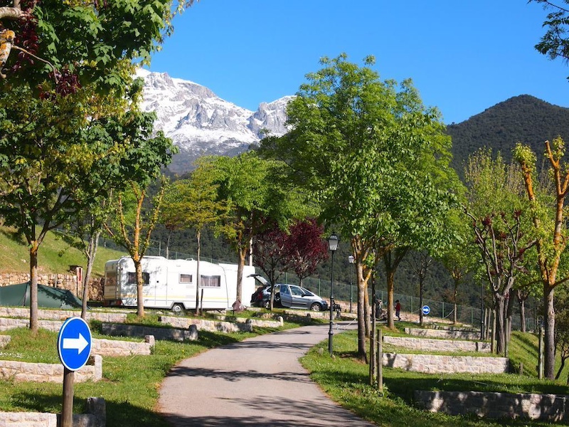 Camping in het Liebana gebied aan de voet van de Picos de Europa