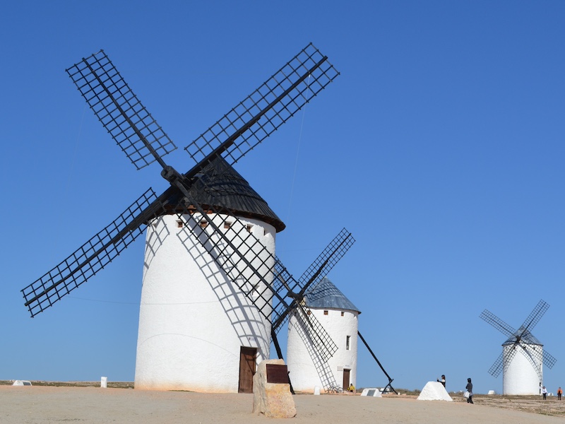 De windmolens van Don Quijote in Campo de Criptana