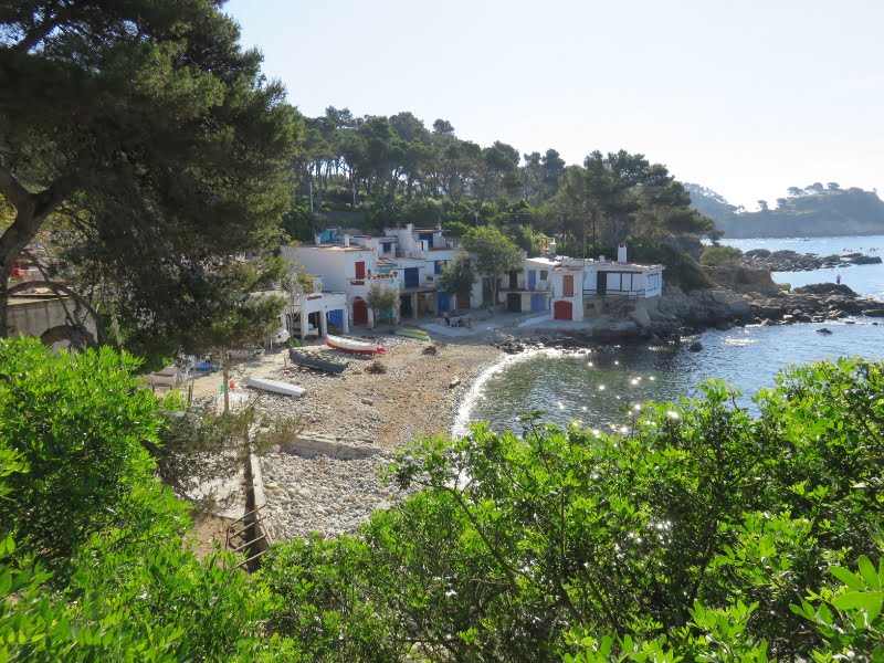 Baai tijdens wandelvakantie aan Costa Brava
