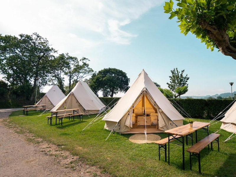 Glamping Kampaoh Deva bij Gijón (Costa Verde, Asturië)