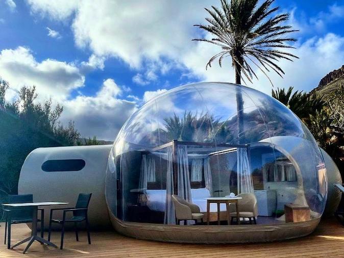 Luxe 2-persoons bubbel van Bahía de Avalós op Canarisch eiland La Gomera