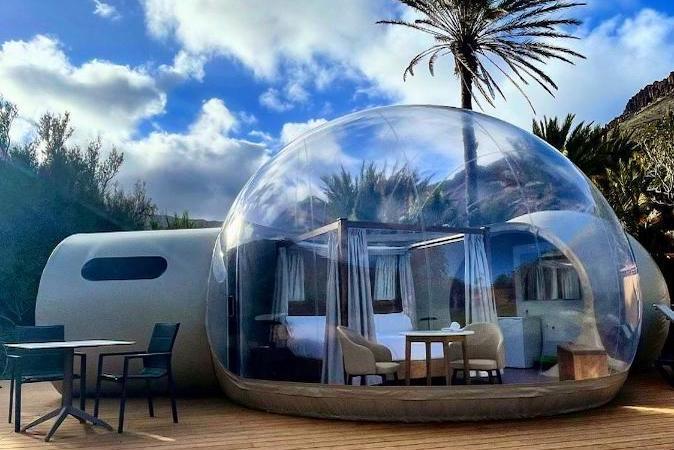 Luxe 2-persoons bubbel van Bahía de Avalós op Canarisch eiland La Gomera