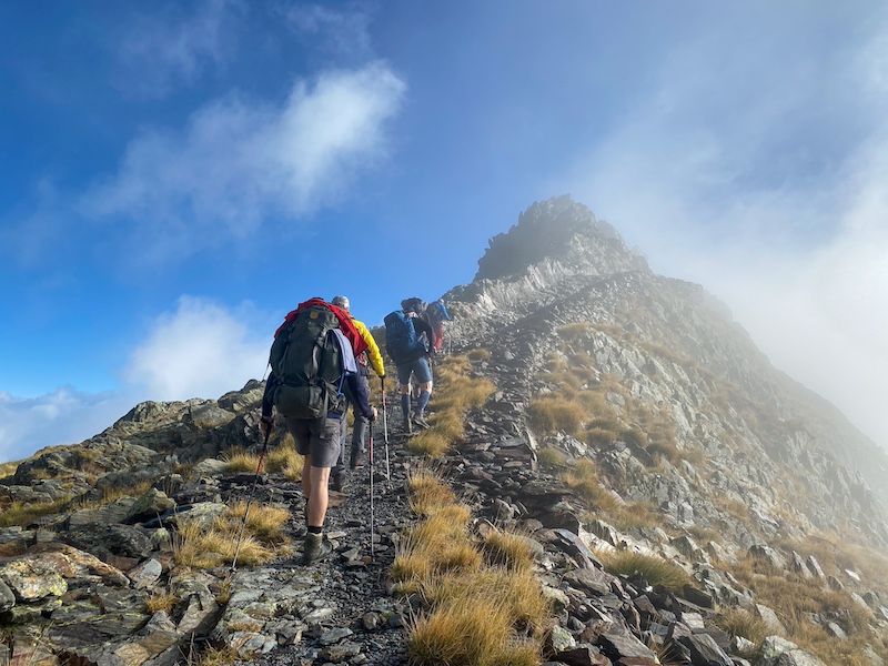 Een bergwandeling naar de top van de Pico Tuca Salvaguardia in de Pyreneeën