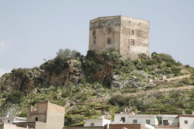 Het kasteel van Velez de Benaudalla in Andalusië (Zuid Spanje)