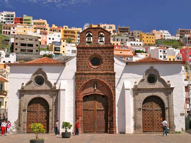 Kerk in San Sebastian op La Gomera (Canarische Eilanden)