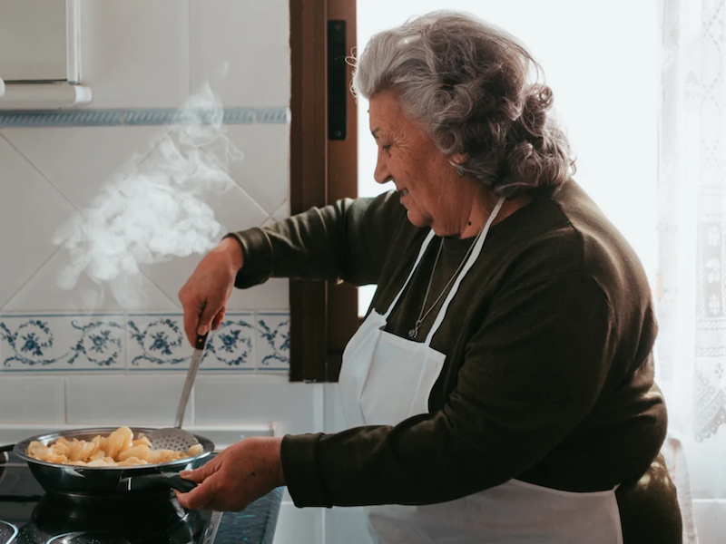 Privé kookles bij een Madrileense oma