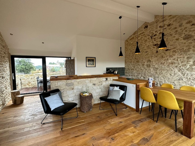 Woonkamer van vakantiehuis van Casa la Sonrisa