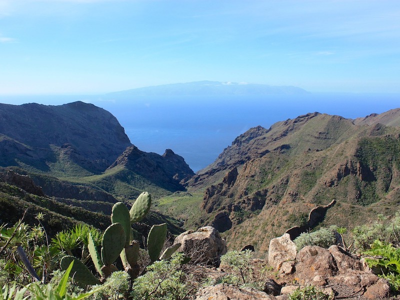 Vulkaaneiland La Gomera ten westen van Canarisch eiland Tenerife