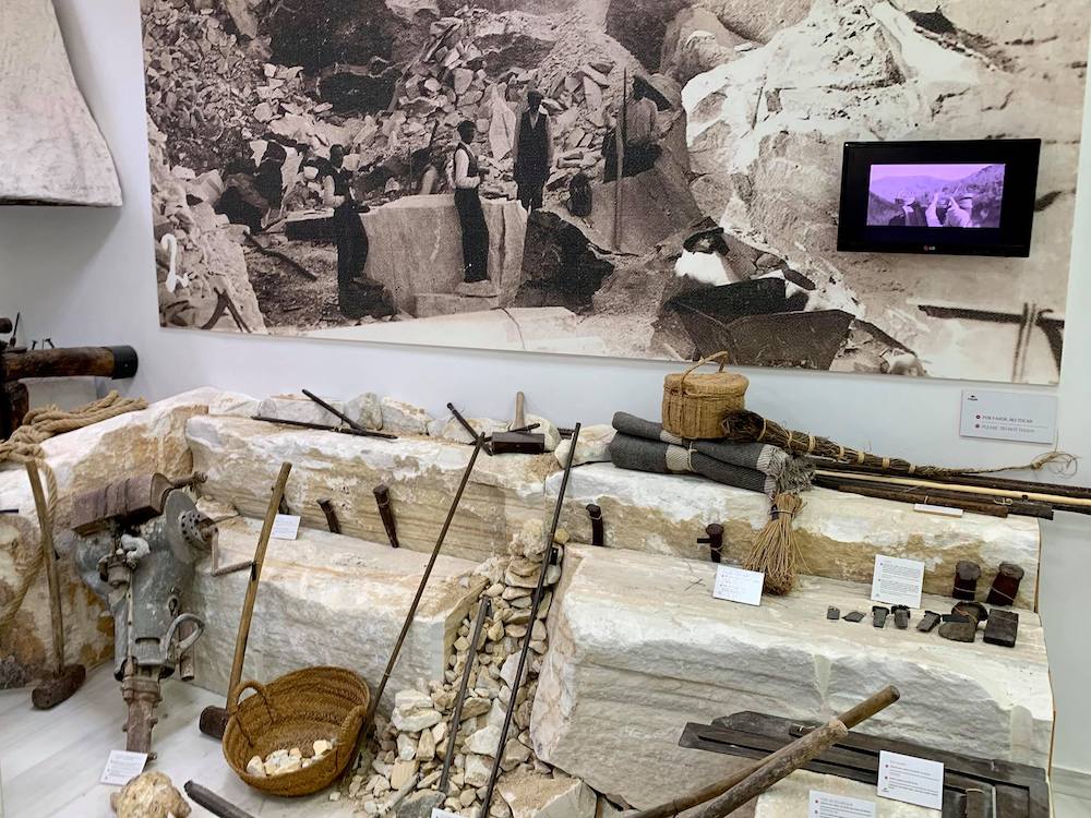 Het marmermuseum van Macael in de provincie Almeria (Andalusië)