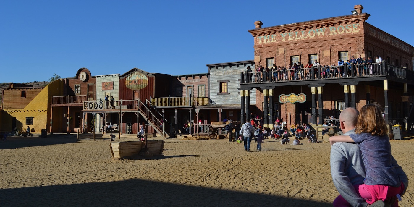 Oasis Mini Hollywood in de Tabernas woestijn van de provincie Almeria (Andalusië)