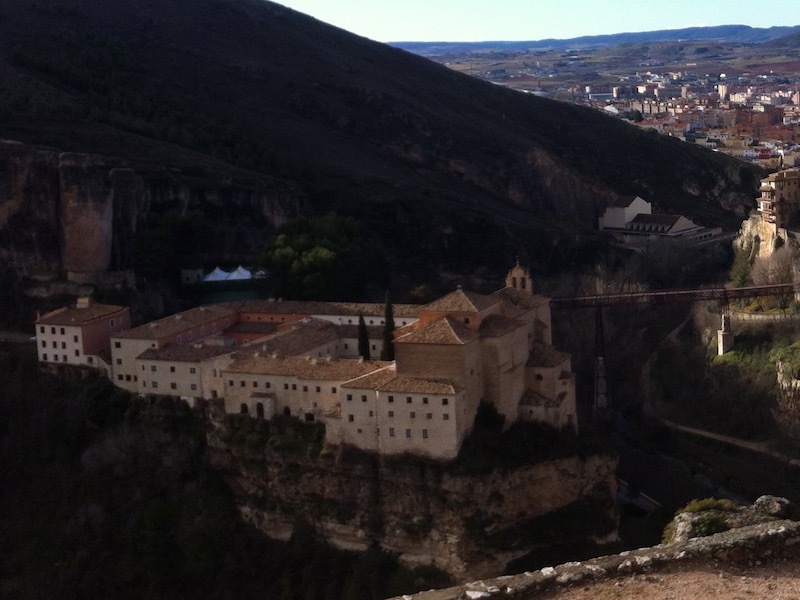 Parador hotel van Cuenca met prachtig uitzicht op de Middeleeuwse plaats