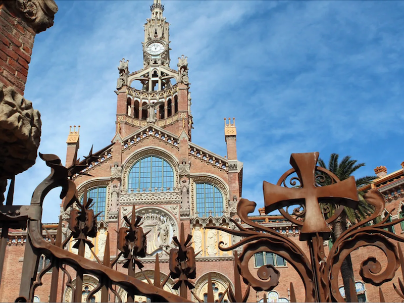 Het modernistische Sant Pau ziekenhuis in Barcelona