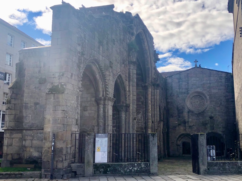 Ruïnes van het Santo Domingo klooster in Pontevedra