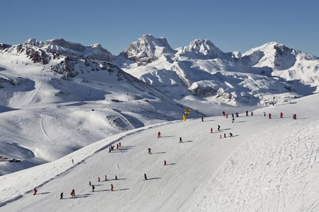 Skigebied Astún in het westelijk deel van de Spaanse Pyreneeën