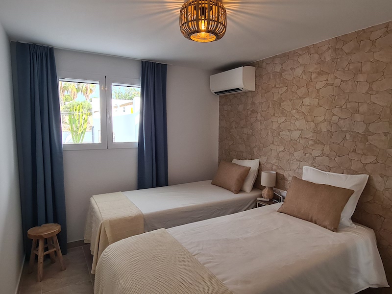 Comfortabele slaapkamer in het luxe vakantiehuis Finca Rustica