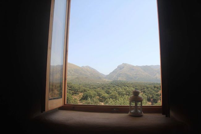 Uitzicht vanuit Casa Luna in provincie Granada