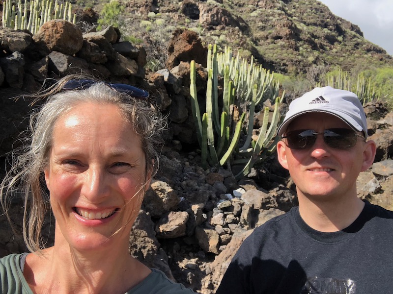 Wandelen in Barranco de Santiago bij Los Gigantes (Tenerife)