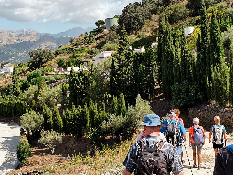 Wandelen in de omgeving van Competa (Sierra de Tejeda, Malaga)