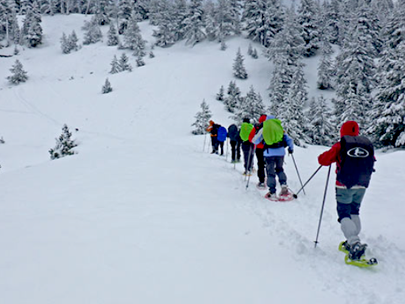 Met sneeuwschoenen wandelen door de Sierra de Guadarrama (Madrid)