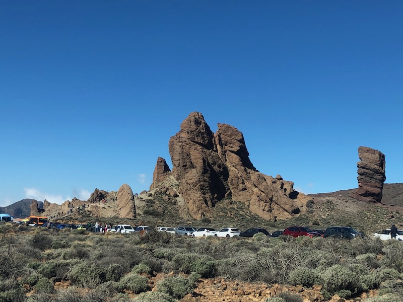 Wandelen rond de Roques de Garcia in nationaal park El Teide (Tenerife)