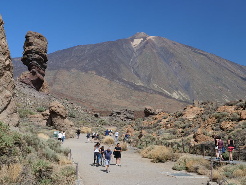 Wandelen in nationaal park El Teide op Tenerife