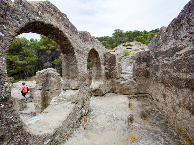Ruïnes van de oude Christelijke enclave Bobastro bij Ardales (Andalusië)