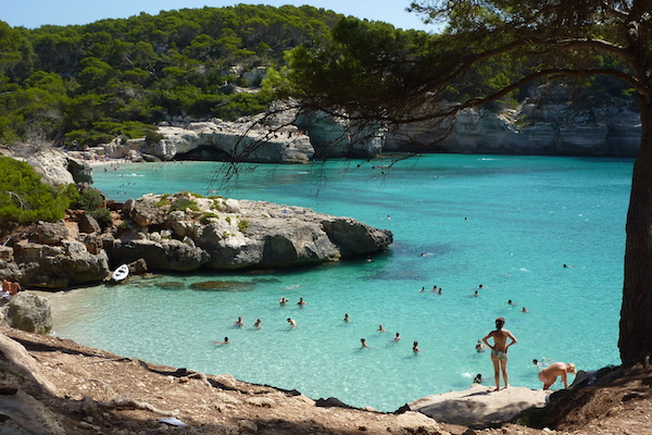 Idyllische baai op Menorca (Balearen)