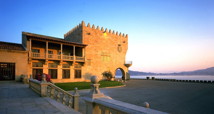 Het Parador hotel van Baiona in Galicië (Noord Spanje)