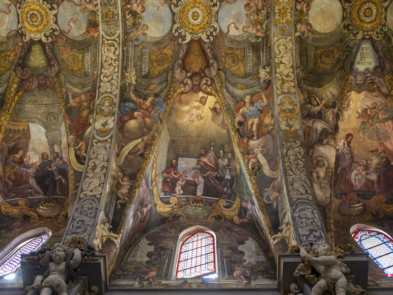 Fresco's in de San Nicolas kerk van Valencia