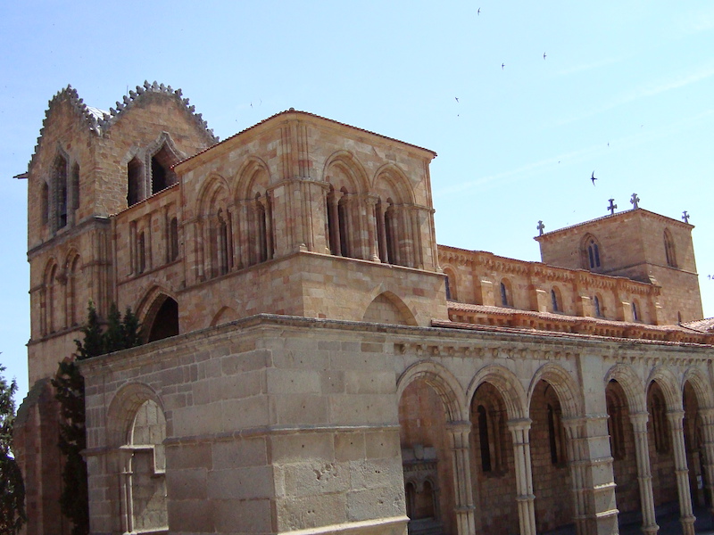 De San Vicente basiliek van Ávila (Spanje)