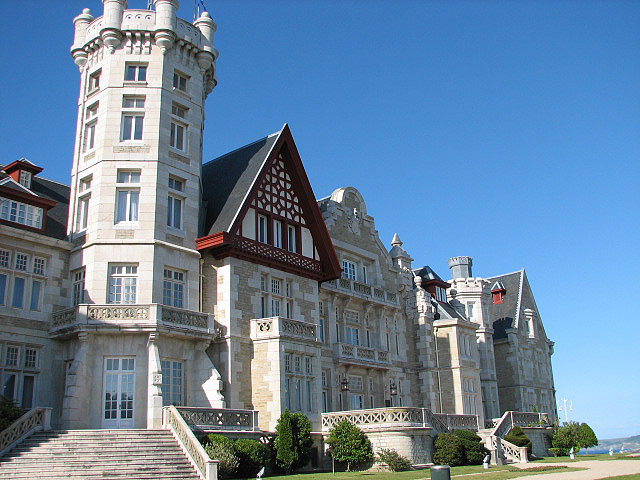 Het Magdalena paleis in Santander (Cantabrië)