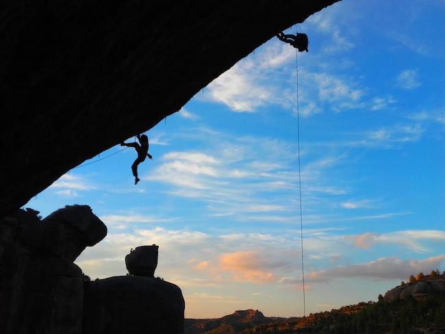 Absejlen van bergmassief Montsant in Catalonië