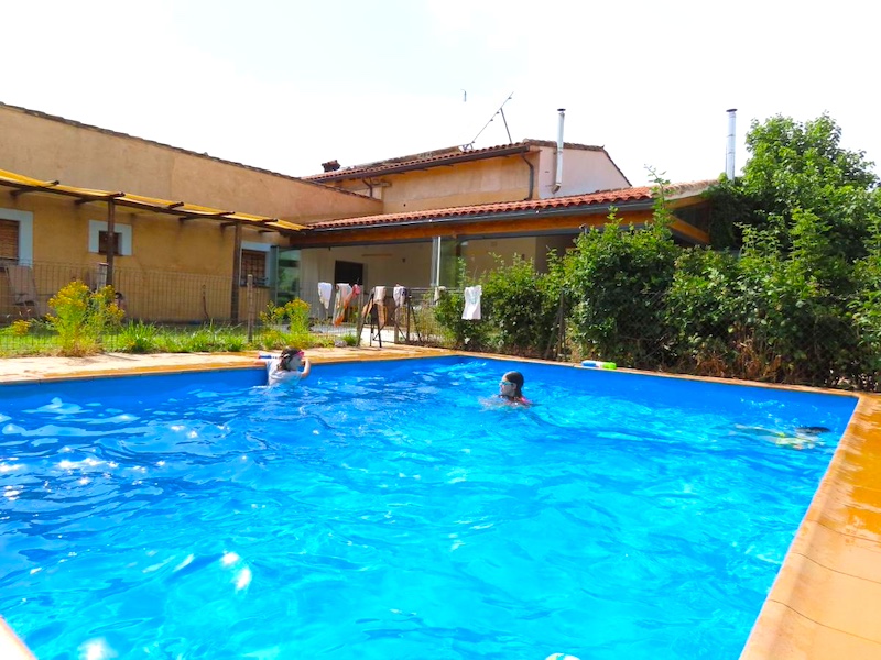 Er is zelfs een zwembad bij Agrofinca Las Lucías