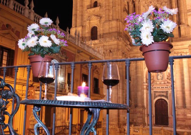 Een appartement met fantastisch uitzicht op de kathedraal van Malaga (Zuid Spanje)