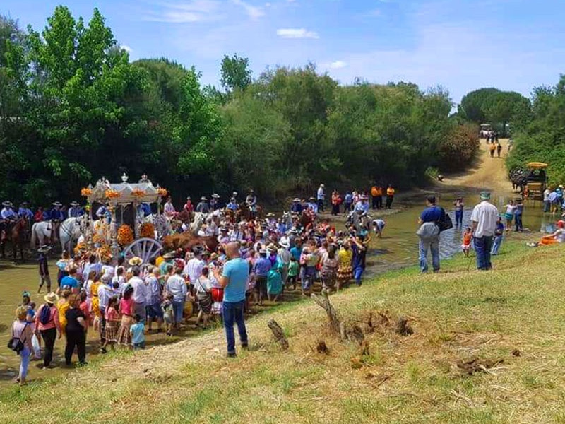 El Quema tijdens bedevaart naar El Rocío