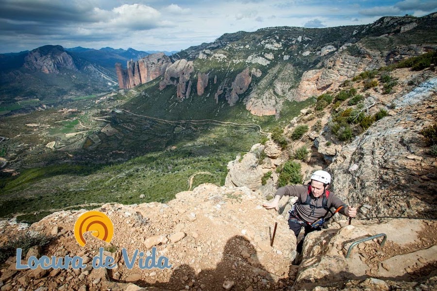 Bergbeklimmen bij Mallos de Riglos (Huesca, Aragón)