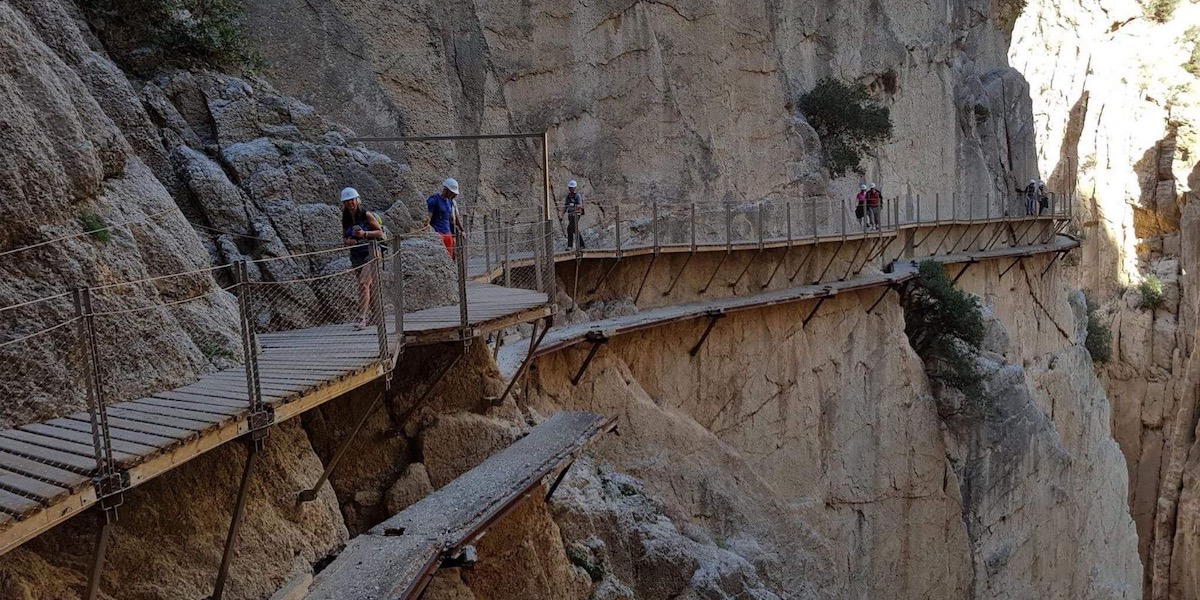 De Caminito del Rey in het binnenland van Andalusië