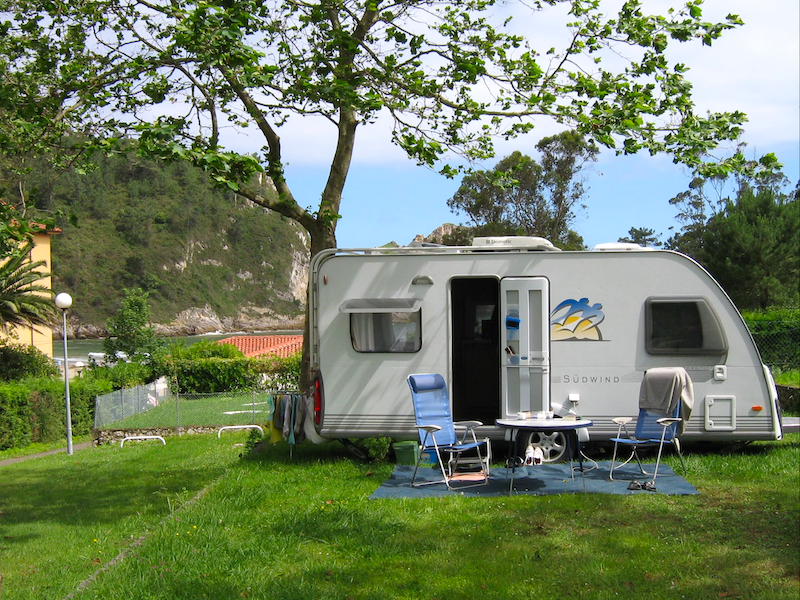 Camping Las Hortensias aan Costa Verde in Asturië (Noord-Spanje)