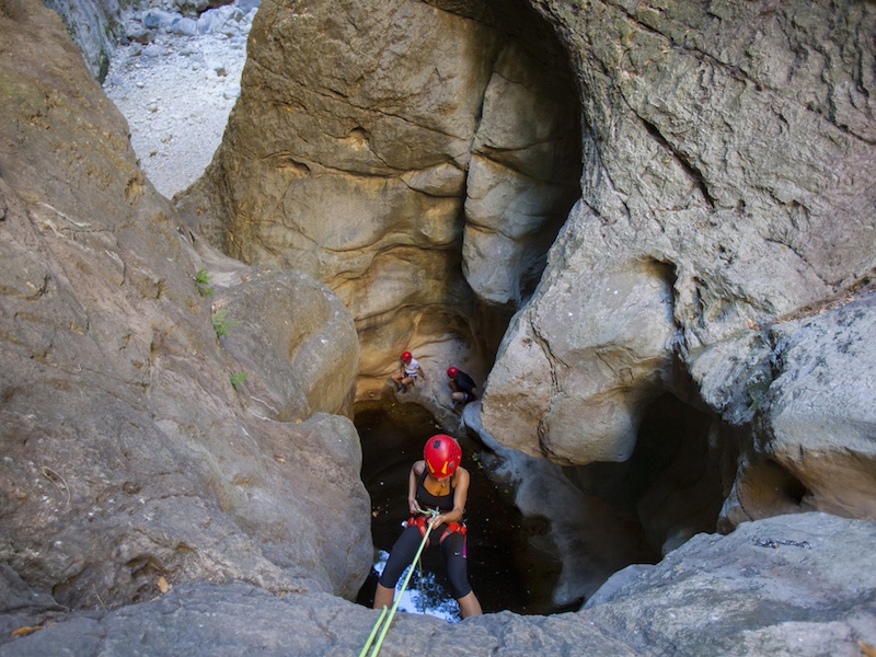 Canyoning in de Garganta Verde kloof (Sierra de Grazalema)