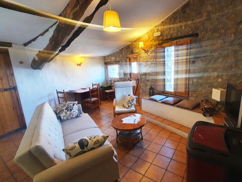 Woonkamer van Cottage bij Casa Mauri