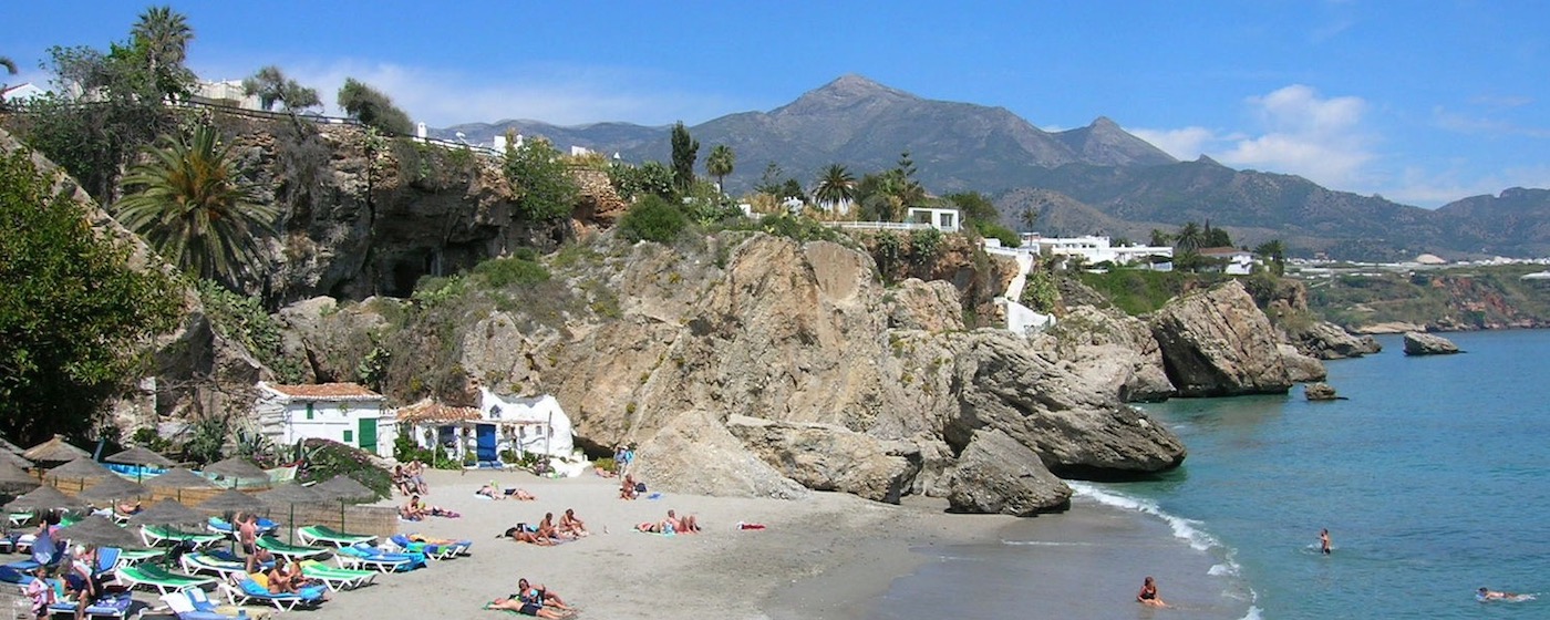 Costa del Sol bij Nerja in Zuid-Spanje